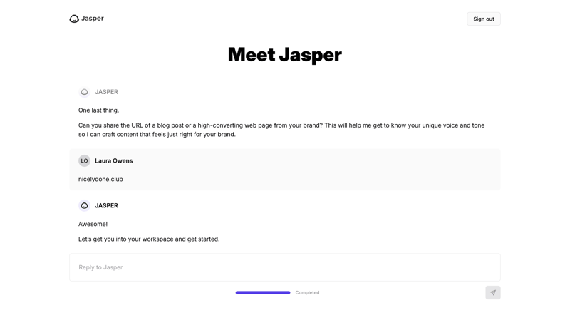 Jasper
			     ux ui design
