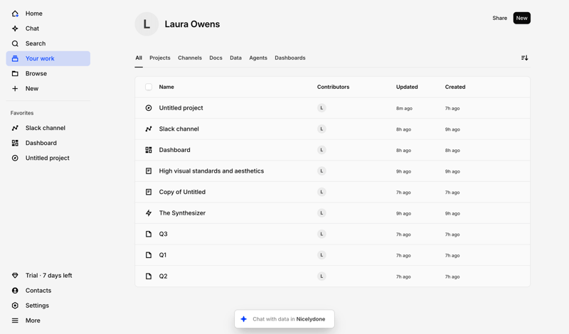 Dovetail screen example