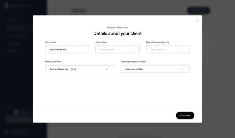 Cache screen example