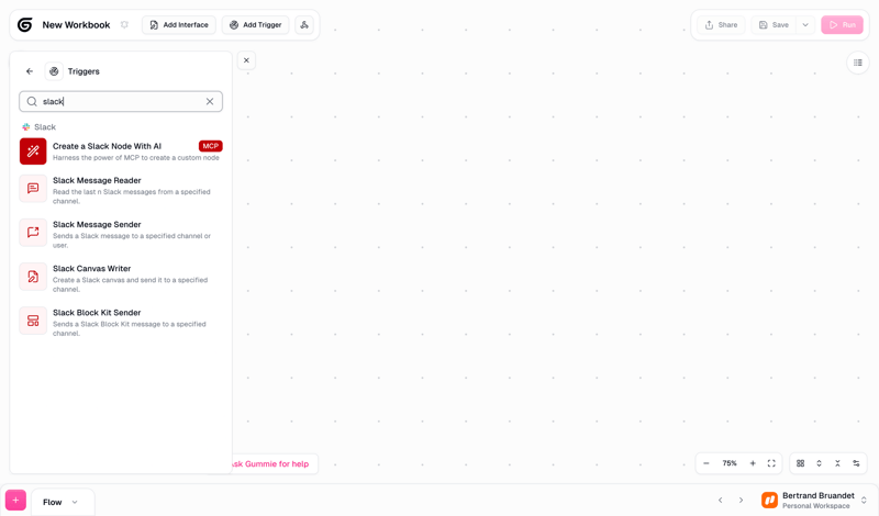 Gumloop screen example