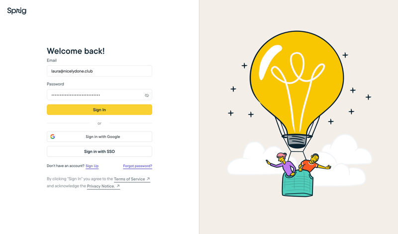 Sprig
			           ux ui design