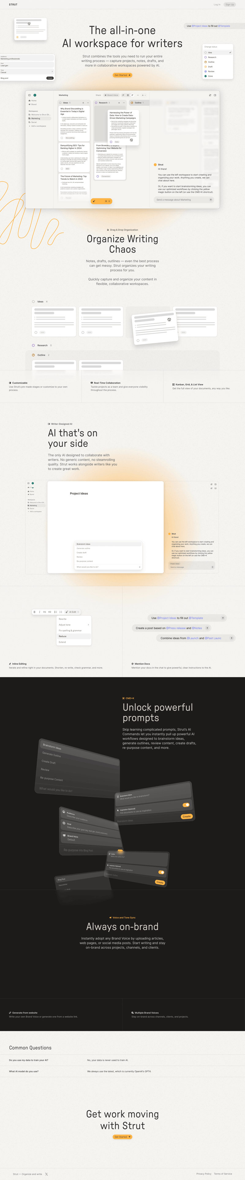 Strut
				 page example