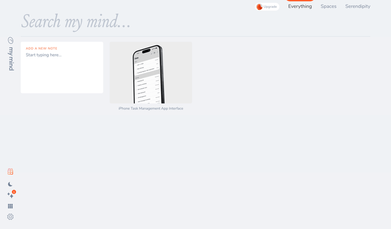 Mymind
			       ux ui design