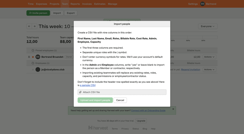 Harvest
			                ux ui design