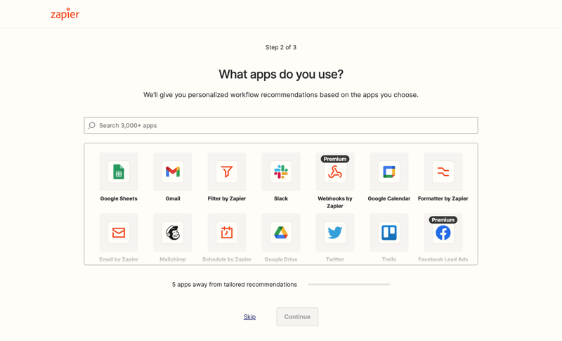 Zapier
			       ux ui design