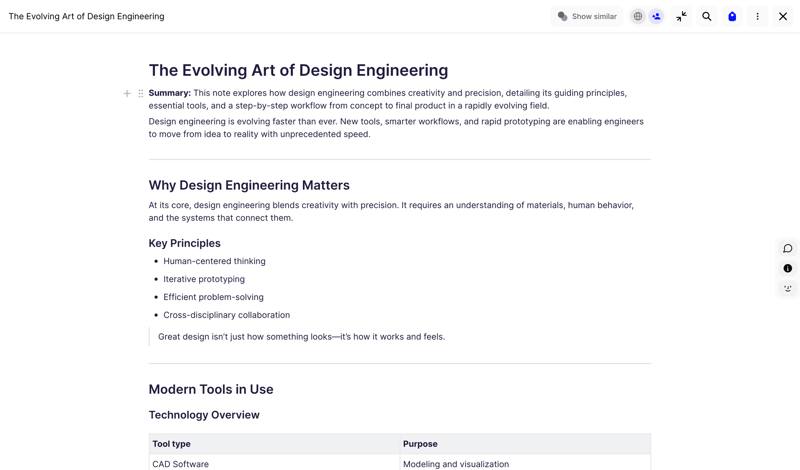 Fabric screen example