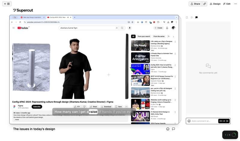 Supercut
			    ux ui design
