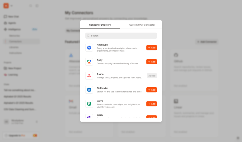Mistral screen example