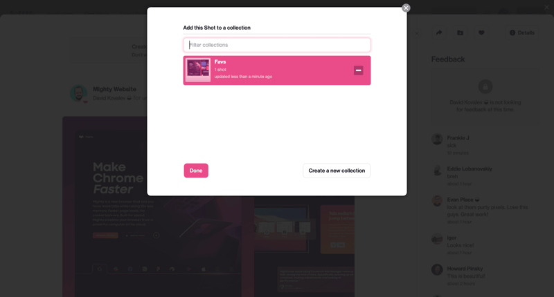 Dribbble
			  ux ui design