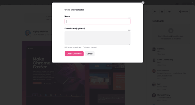 Dribbble
			   ux ui design