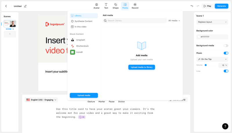 Synthesia
			      ux ui design