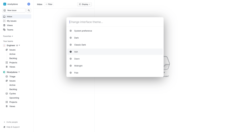 Linear
			     ux ui design