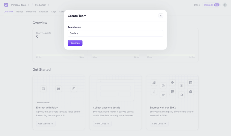 Evervault
			          ux ui design