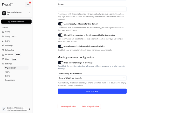 Fyxer screen example