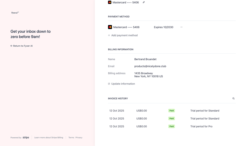 Fyxer screen example