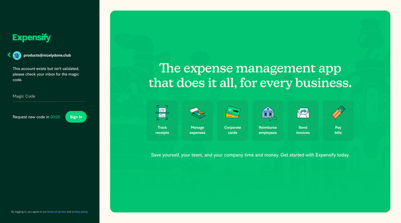 Expensify
			          ux ui design