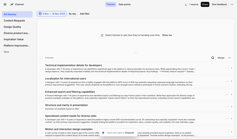 Dovetail screen example