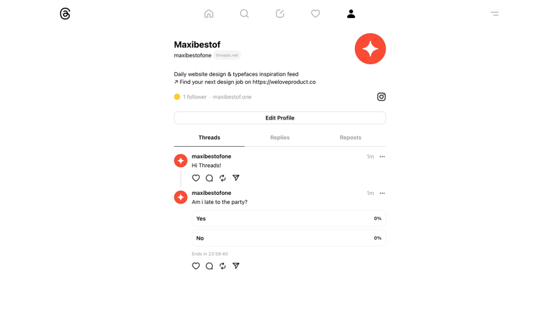 Threads
			    ux ui design