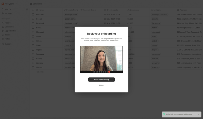 Twenty screen example