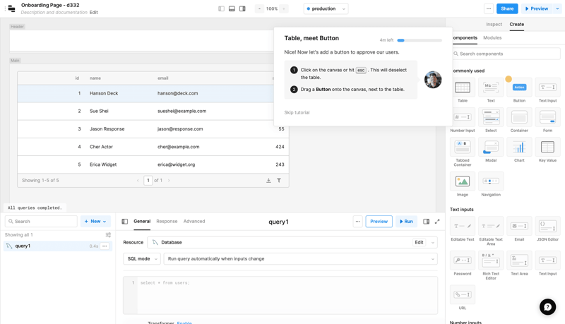 Retool
			              ux ui design