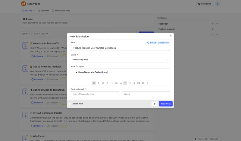 FeatureOS
			  ux ui design