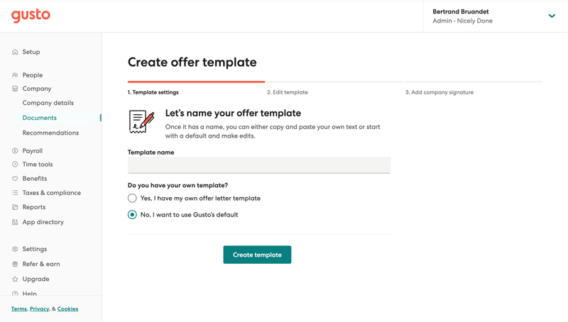 Gusto
			       ux ui design