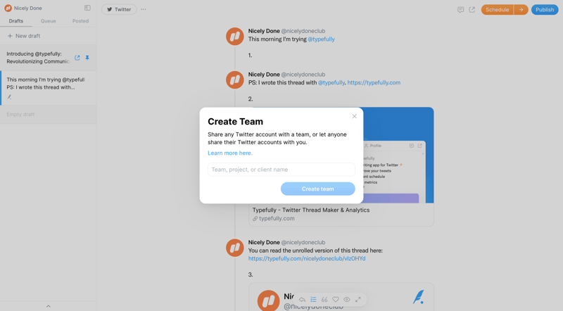 Typefully
			    ux ui design