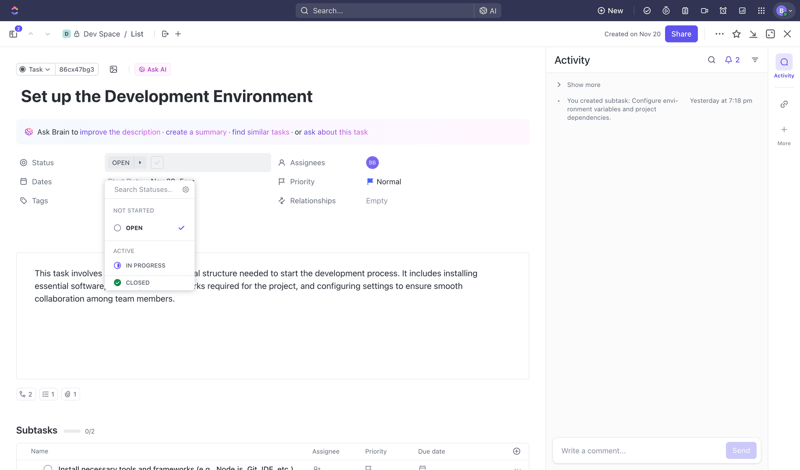 ClickUp
			               ux ui design