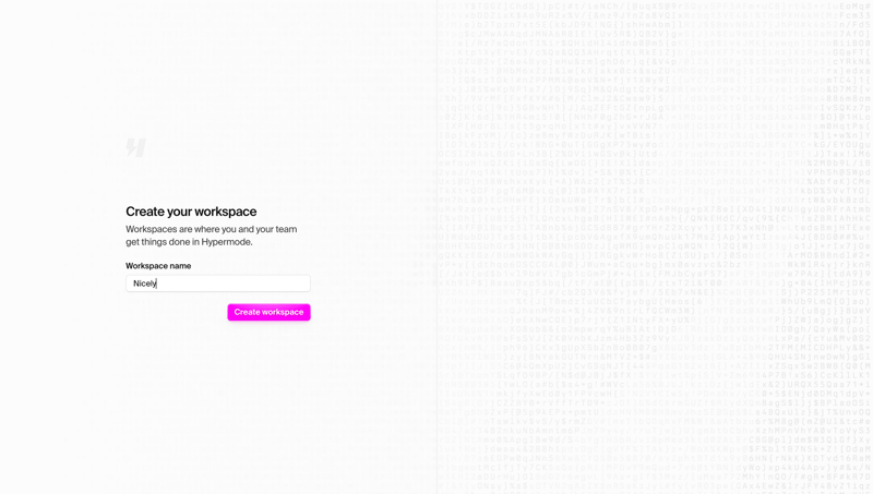 Hypermode screen example