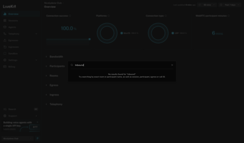 Livekit screen example