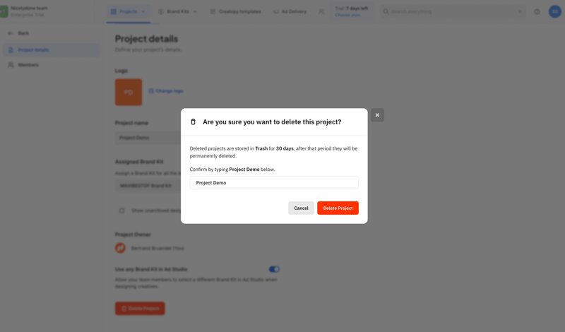 Creatopy screen example