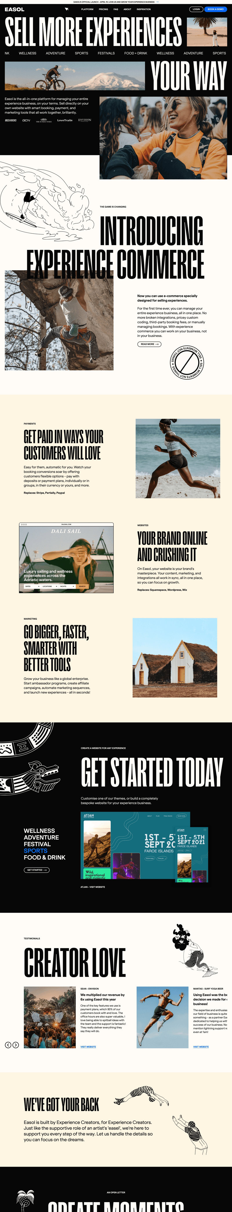 Easol screen example