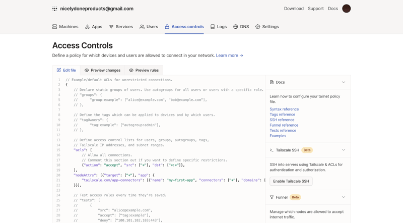 Tailscale
			         ux ui design