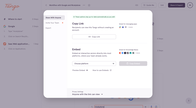 Tango
			        ux ui design