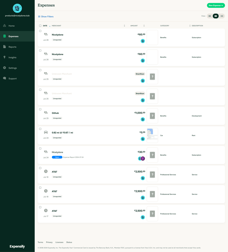 Expensify
			         ux ui design