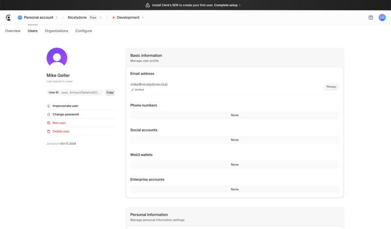 Clerk
			          ux ui design