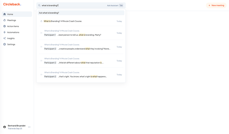 Circleback
			   ux ui design