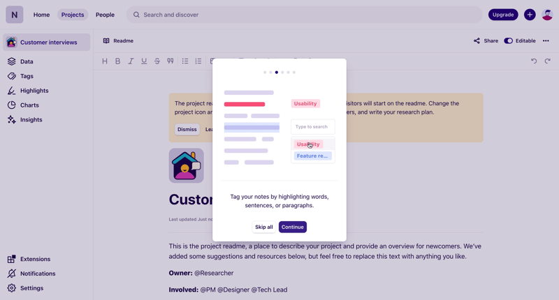 Dovetail
			 ux ui design