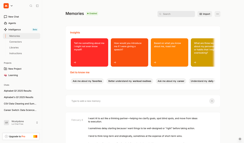 Mistral screen example