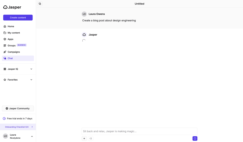 Jasper
			        ux ui design