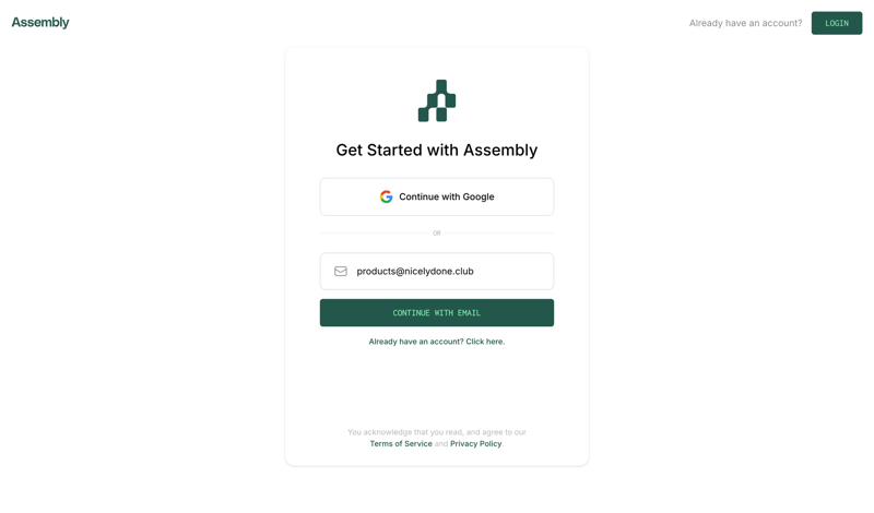 Assembly
			            ux ui design