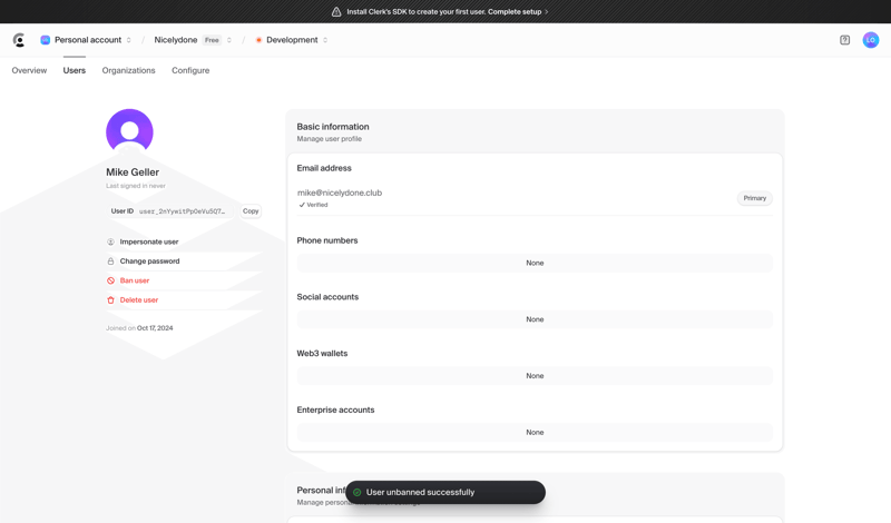 Clerk
			              ux ui design