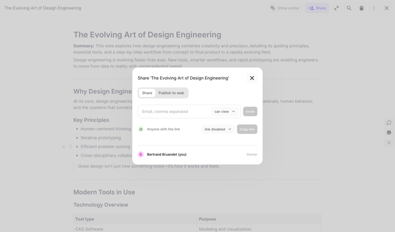 Fabric screen example