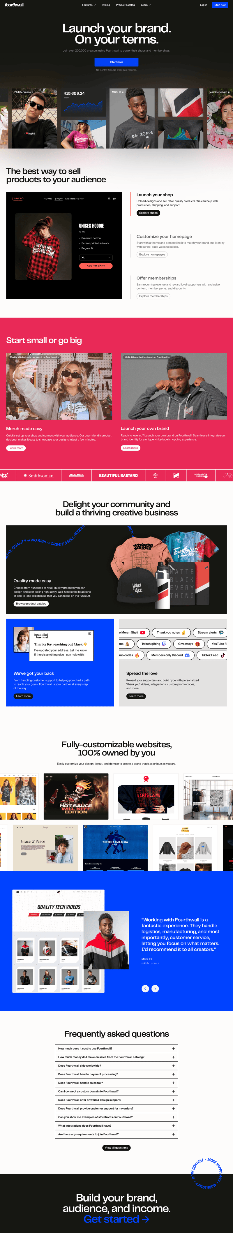 Fourthwall screen example