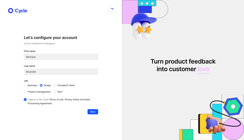 Cycle
			        ux ui design