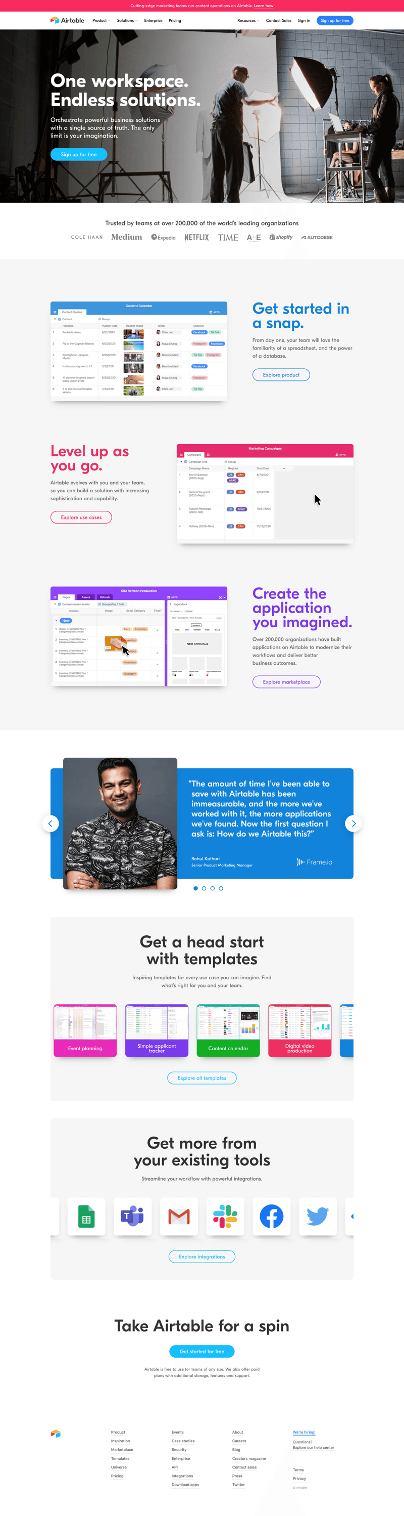 Airtable screen example