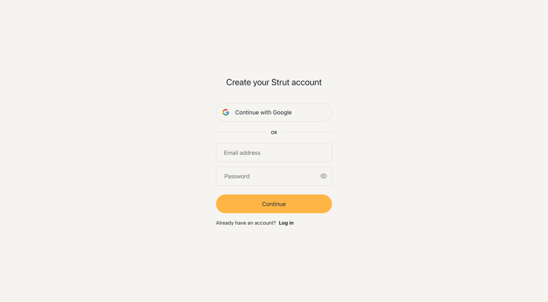 Strut
			   ux ui design