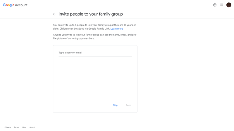 Google Account
			 ux ui design