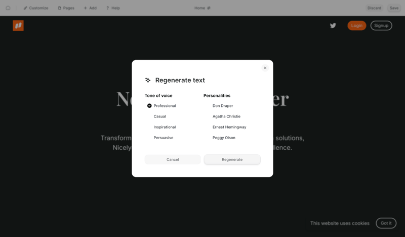Durable screen example