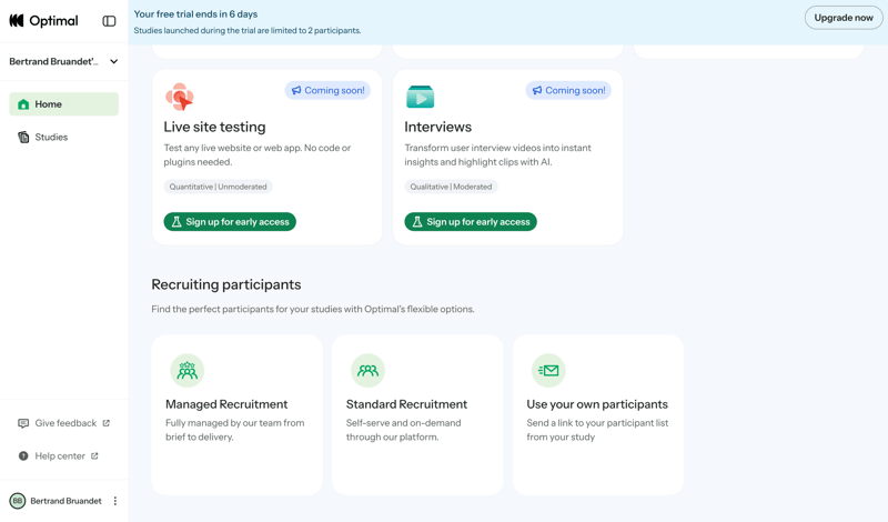 Optimal screen example